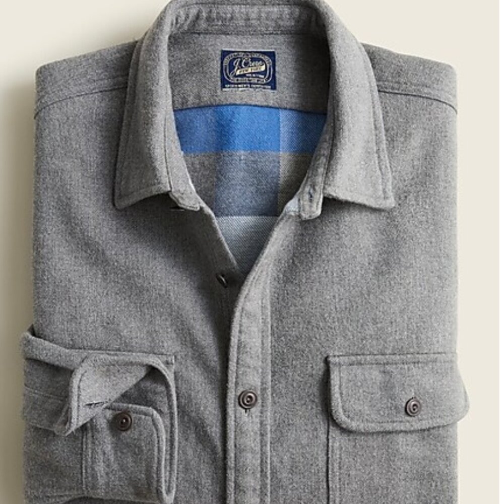 Heavy Weight Double-Cloth-Shirt-Jacket in Plaid